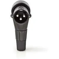 Nedis XLR connector | M | | 3-pin (Metaal, Haaks)