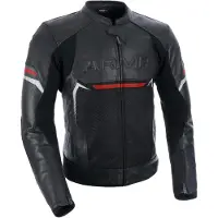 Armr Lederjas Raiden 3.0, model Raiden 3.0 MS, zwart/rood, maat XXL