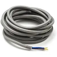 Calex Strijkijzersnoer | | 3 meter (2 x 0.75 mm², Grijs)