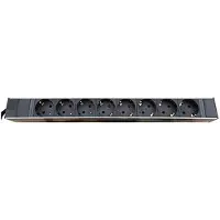 Alfaco Stekkerdoos | 19 inch | 1U (3 meter, 8-voudig, C14)