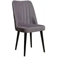 Skye Decor , Vega - Grijs, Set van 4 stoelen, Grijs, 100% MDF, 46 x 45 x 92 cm