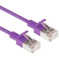 ACT DC7330 LSZH U/FTP CAT6A Datacenter Slimline Patchkabel Snagless | RJ45 Connectoren | Paars | 15 cm