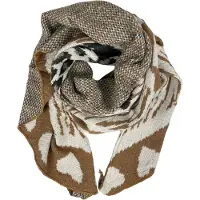 Kumixi Sjaal 'Leopard' beige
