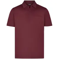 Ragman Softknit Regular Fit Polo shirt Korte mouw rood