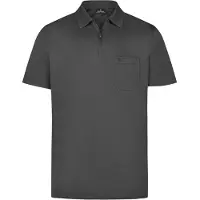 Ragman Softknit Regular Fit Polo shirt Korte mouw antraciet