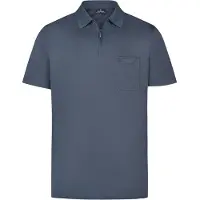 Ragman Softknit Regular Fit Polo shirt Korte mouw azuurblauw