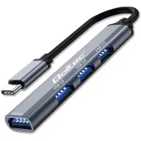 Qoltec - USB-C 3.1 Hub - 4 poorten - USB 3.0 - 3x USB 2.0