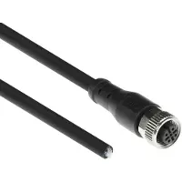 ACT Industrial 1,50 meter Sensor kabel M12A 5-polig female naar open end, Superflex Xtreme TPE kabel, afgeschermd