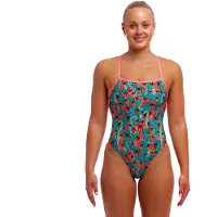 Funkita Strapped In One Piece Swimsuit Blauw AUS 16 Vrouw
