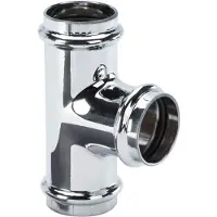 Viega T-stuk messing 32 mm, chroom