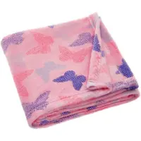 Playshoes - Fleece - Deken - Vlinders - Roze - 75x100cm