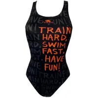 Turbo Train Swimsuit Zwart 12-24 Months Meisje