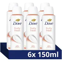 Dove Anti-Transpirant Deodorant Spray - Fruity Fresh - heeft een verbeterde langdurige geur en hydrateert de huid - 6 x 150 ml