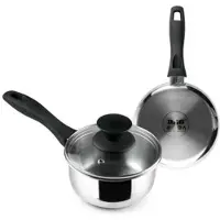 Ibili Induktion With Cristal Lid 14 Cm Saucepan Zilver