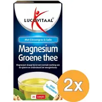 Lucovitaal 2x Magnesium Groene Thee (20 zakjes)