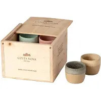 Costa Nova Espresso Kopjes Arenito Multicolor 65 ml - 8 stuks - Gift box