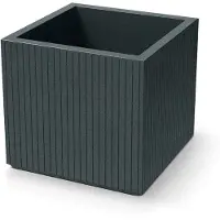Prosperplast Bloempot Buiten Vierkant Coro Square 50x50x44cm GRAPHITE