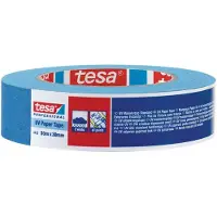 Beiersdorf Blauwe Afplaktape 30mm x 50m UV-bestendig voor Buiten