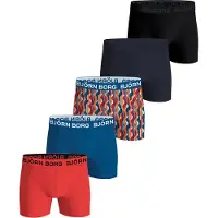 Björn Borg Cotton Stretch Boxers 5-pack Zwart | Maat: L