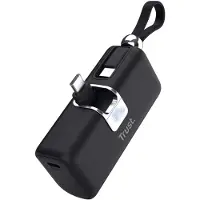 Trust Pacto Kleine Powerbank - Pocket powerbank – Snellader - USB-C powerbank - 5000 mAh powerbank - Draagbare powerbank – 20W snelladen – Zwart