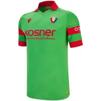 MACRON Ca Osasuna 25/26 Away Junior Short Sleeve T-shirt Groen 13-14 Years Kinderen