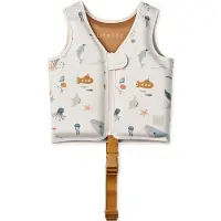 Liewood Schwimmweste - 11-15 kg - Dove - Sea Lebewesen/Sandy - - One Size - Schwimmwesten