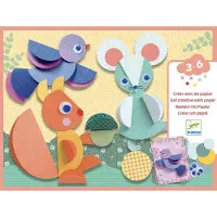 Djeco Kreatives Spielset - Collage - Der Wald - - One Size - Kreatives Spielset