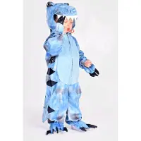 Den Goda Fen Kostüm - Dinosaur - Blau - - 3-4 Jahre (98-104) - Kostüme