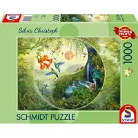 Schmidt - Legpuzzel - Yin & Yang, In het bos van de kolibries - Silvia Christoph - 1000 stukjes - Volwassenen - vanaf 12 jaar