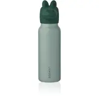 Liewood - Falk Water Bottle with Crocodile Lid - Peppermint / Garden green - 350 ml
