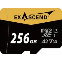 EXASCEND Micro SD Card(V30) 256GB
