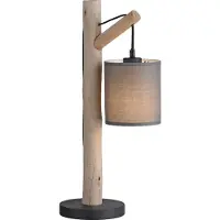 JUST LIGHT Landelijke tafellamp Green Tribu taupe