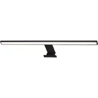 Briloner Wandlamp Dun Brilo, zwart, Badkamer, metaal, Modern, Wandlamp