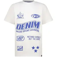 Vingino T-shirt wit Jongens Katoen Ronde hals Printopdruk - maat 176
