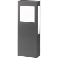 CMD Roestvrijstalen sokkellamp Aqua Paulo met 2G11-LED, zwart, Roestvrij staal, Modern, buitenlamp