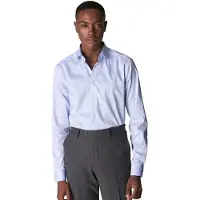 Eton business overhemd super slim fit Signature Twill lichtblauw