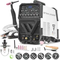 Stahlwerk AC/DC TIG 200 Pulse CUT ST lasapparaat met 200 A TIG & MMA, geschikt voor aluminium & dun plaatwerk, combi-apparaat met 45 A CUT-functie