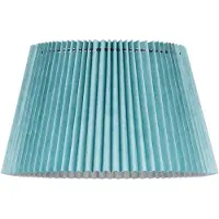 Home Sweet Home Papieren Gevouwen Lampenkap - Conisch - Blauw - ø40 x 24 cm - E27 fitting - Voor Staande Lamp - Ontworpen voor woonkamer en eetkamer