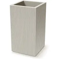 Prosperplast Bloempot Buiten Hoog Vierkant Coro Square High 40x40x70cm ZAND Ethick