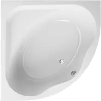 Badland STANDARD hoekbad 130 x 85 cm rechts wit met styropor ombouw