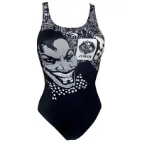 Turbo New Jocker Pro Resist 894061 Swimsuit Zwart,Grijs 3XL Vrouw
