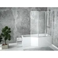 Besco INTEGRA hoekbad 150 x 75 cm rechts wit