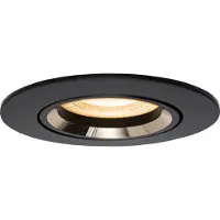 LedLoket LED ondiepe Inbouwspot 6 Watt | Dimbaar | 70mm | kantelbaar | zwart - zilver