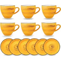 Wilmax England Kopjes & Schotels Set 300 ml Gekleurd, 6-delig Porselein WL-669436/AB6