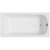 Badland CLASSIC SLIM ligbad 140 x 70 cm wit met styropor ombouw