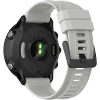 Eforyou Siliconen bandje voor Garmin Forerunner o.a. 945, 955 en 965 - Grijs | Inclusief gereedschap