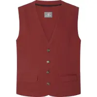 Jan Vanderstorm gilet Plus Size - rood male | Maat: 72 (5XL)