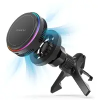 Ringke Qi2 Peltier - 25W - Magnetische Telefoonhouder Ventilatierooster Auto - Compatibel met MagSafe - Ingebouwde Koelventilator - Zwart