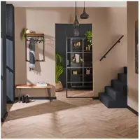 Meubelplaats Kapstok custom hoog 2x4 haken - Massief acacia naturel