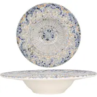 Bonna Pastabord luca mosaic porselein 24 cm (270cc) set van 2